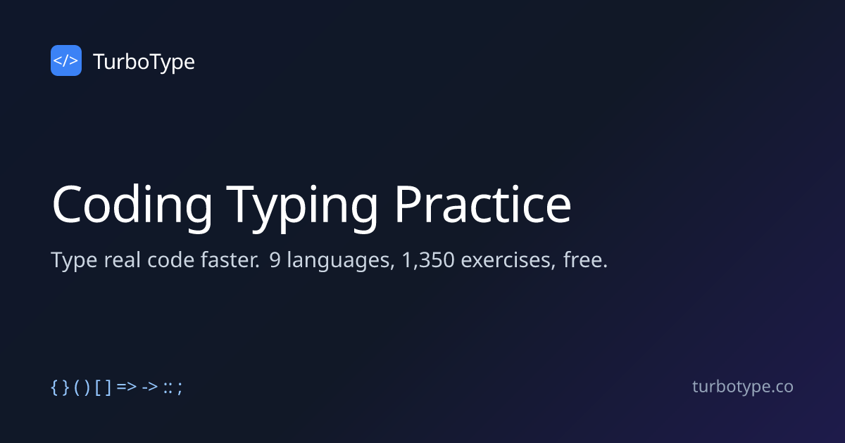 Python Typing Practice Chapters | TurboType
